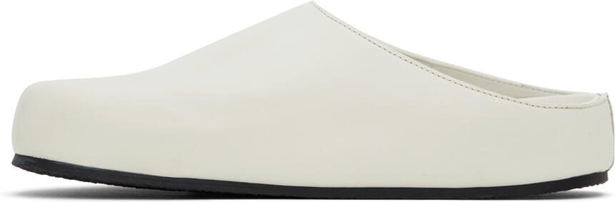 Studio Nicholson White Wearing Clogs - Picture 4