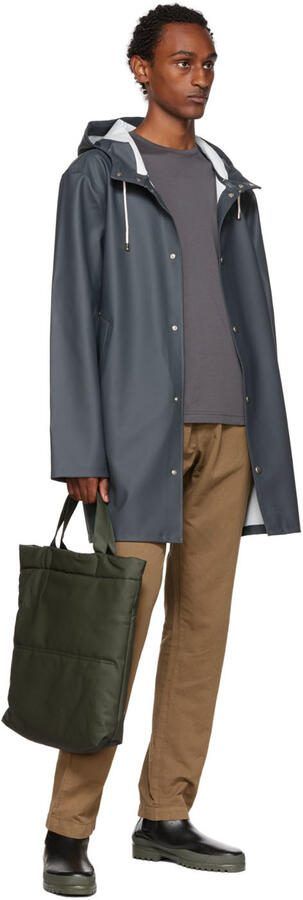 Stutterheim Black  Green Novesta Edition Rainwalker Chelsea Boots - Picture 4