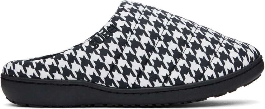 SUBU Black  White Permanent Slippers