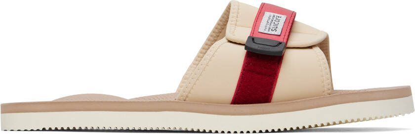 Suicoke Beige  Red Padri Sandals - Picture 5