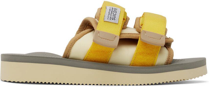 Suicoke Yellow  Off-White MOTO-Cab Sandals - Picture 3