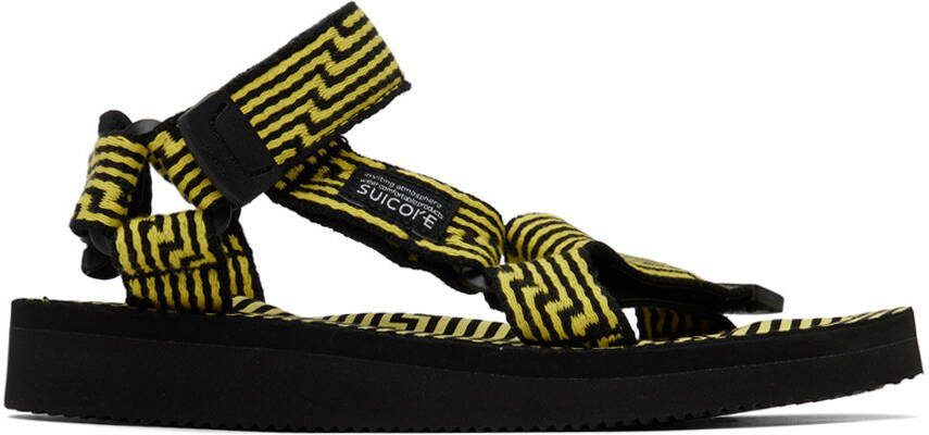 Suicoke Black  Yellow DEPA-JC01 Sandals - Picture 4