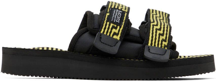 Suicoke Black  Yellow MOTO-JC01 Sandals - Picture 5