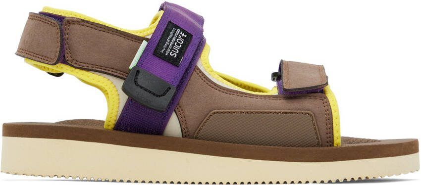Suicoke Brown  Purple WAS-Cab Sandals - Picture 5