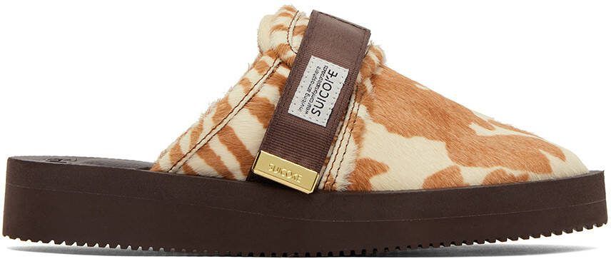 Suicoke Brown  White ZAVO-VHL Sandals