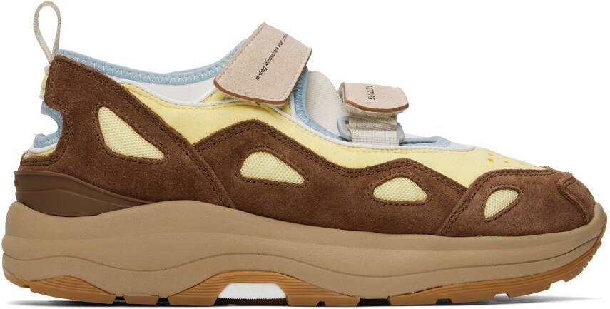 Suicoke Brown  Yellow AKK-ab Sneakers - Picture 4