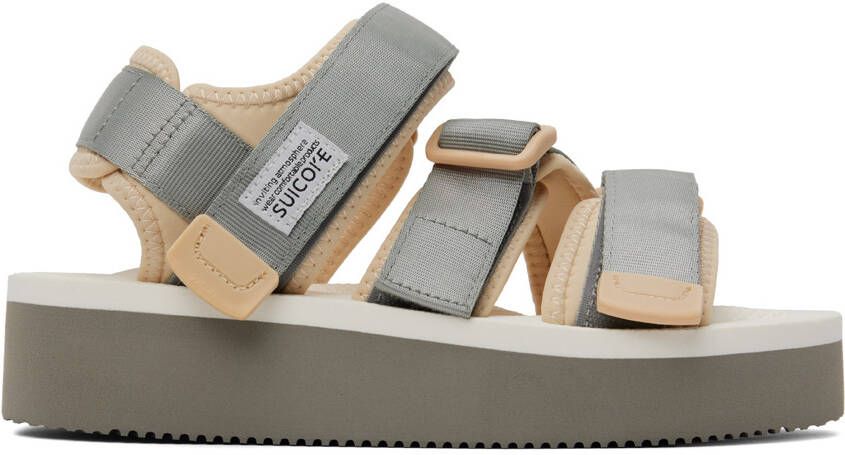 Suicoke Gray  Beige KISEE-PO Sandals - Picture 4