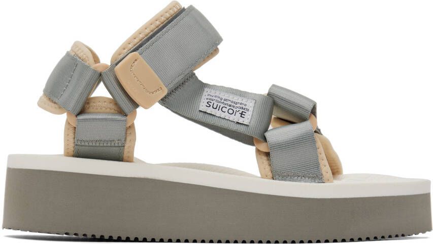Suicoke Gray  White DEPA-2PO Sandals - Picture 8