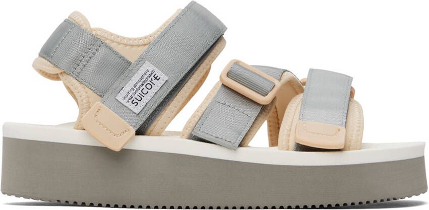 Suicoke Gray  White KISEE-PO Sandals - Picture 5