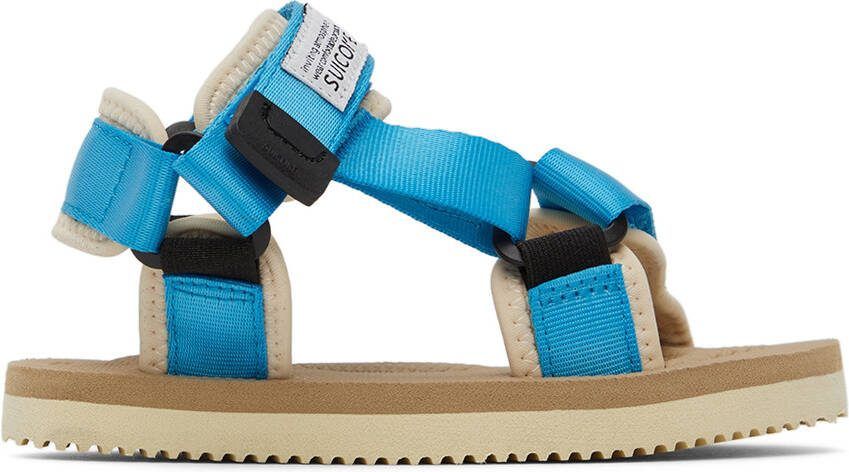 Suicoke Kids Blue  Beige DEPA-2 Sandals