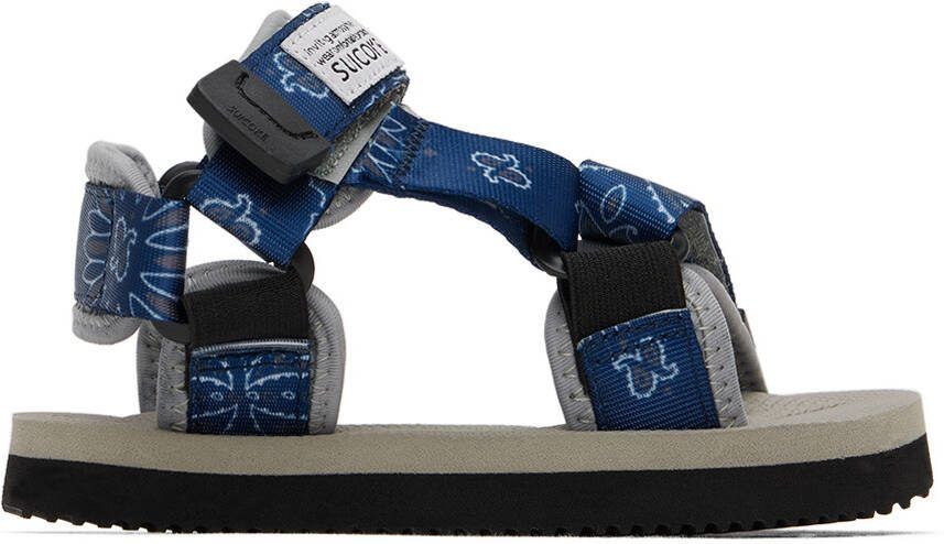 Suicoke Kids Gray  Navy DEPA-2 Sandals - Picture 5
