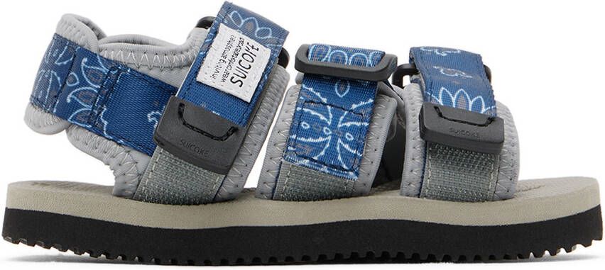 Suicoke Kids Navy  Gray Kisee Sandals - Picture 5