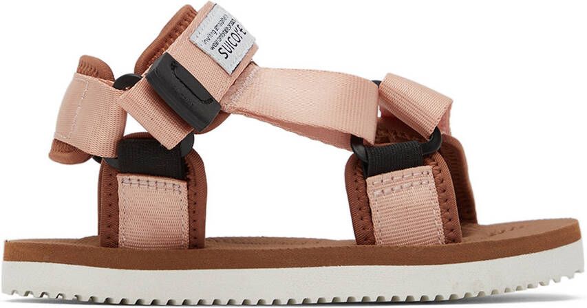 Suicoke Kids Pink  Brown DEPA-2 Sandals