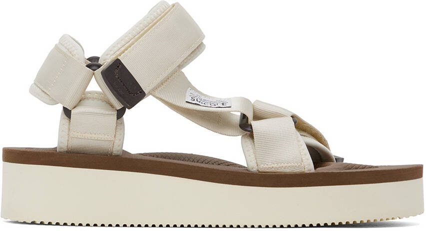 Suicoke Off-White  Brown DEPA-2PO Sandals