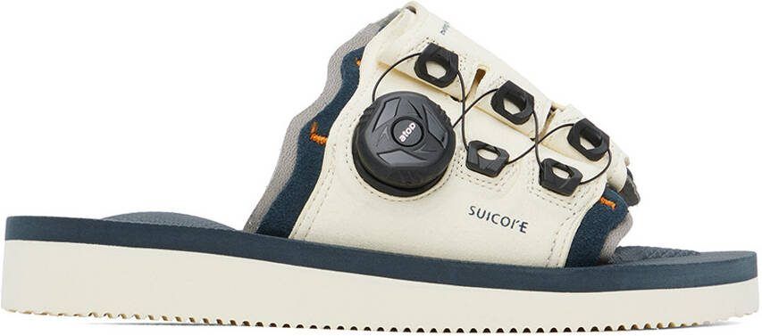 Suicoke Off-White  Navy LETA-ab Sandals - Picture 6