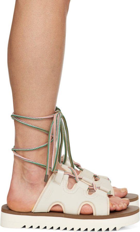 Suicoke Off-White  Brown RAY-ab Sandals - Picture 10