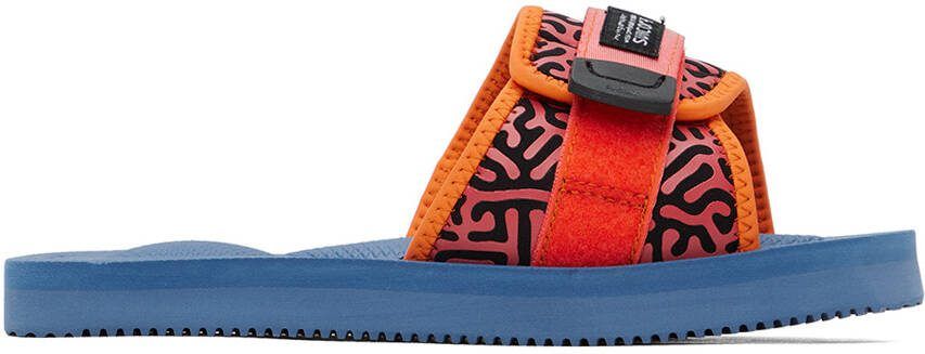 Suicoke Orange  Blue PADRI-PT06 Sandals