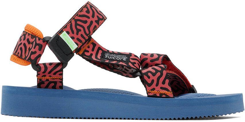 Suicoke Orange  Navy DEPA-Cab Sandals - Picture 5