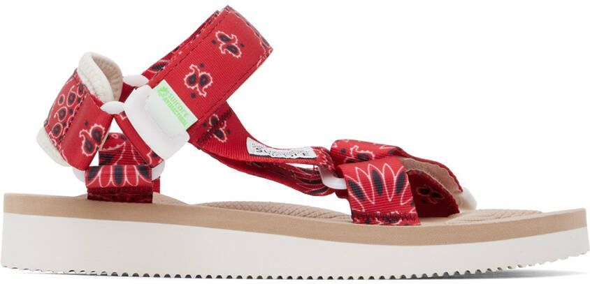 Suicoke Red  Beige DEPA-Cab-PT05 Sandals