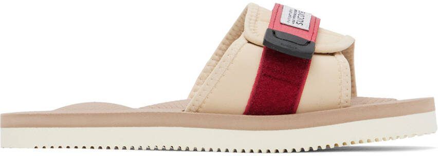 Suicoke Red  Beige Padri Sandals - Picture 5