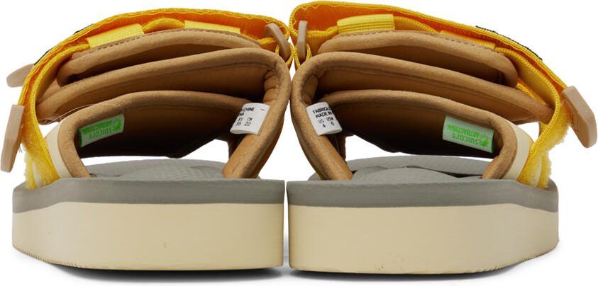 Suicoke Yellow  Off-White MOTO-Cab Sandals