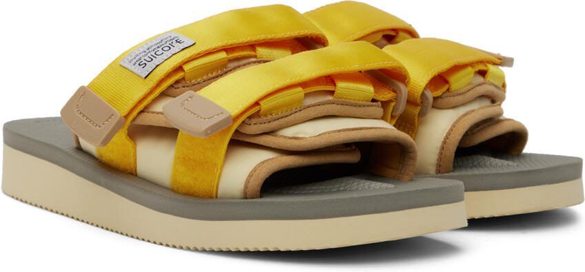 Suicoke Yellow  Off-White MOTO-Cab Sandals - Picture 2