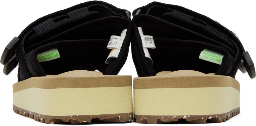 Suicoke Black  Beige Moto-Cab-Eco Sandals - Picture 2