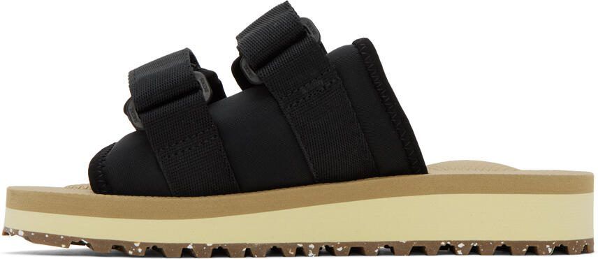 Suicoke Black  Beige Moto-Cab-Eco Sandals - Picture 3