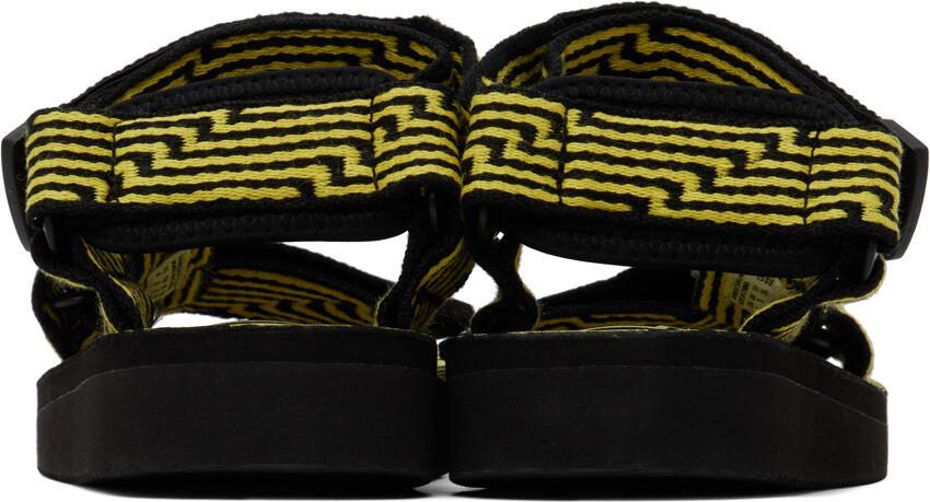 Suicoke Black  Yellow DEPA-JC01 Sandals