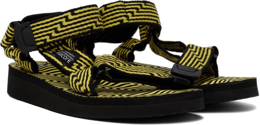 Suicoke Black  Yellow DEPA-JC01 Sandals - Picture 2