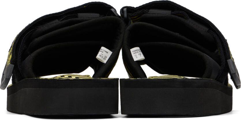 Suicoke Black  Yellow MOTO-JC01 Sandals
