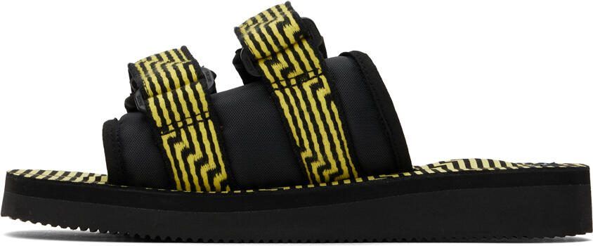 Suicoke Black  Yellow MOTO-JC01 Sandals - Picture 3