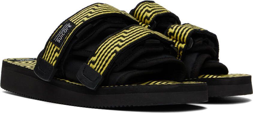 Suicoke Black  Yellow MOTO-JC01 Sandals - Picture 2