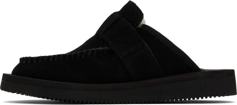 Suicoke Black LEMI-Mab Slip-On Loafers - Picture 3