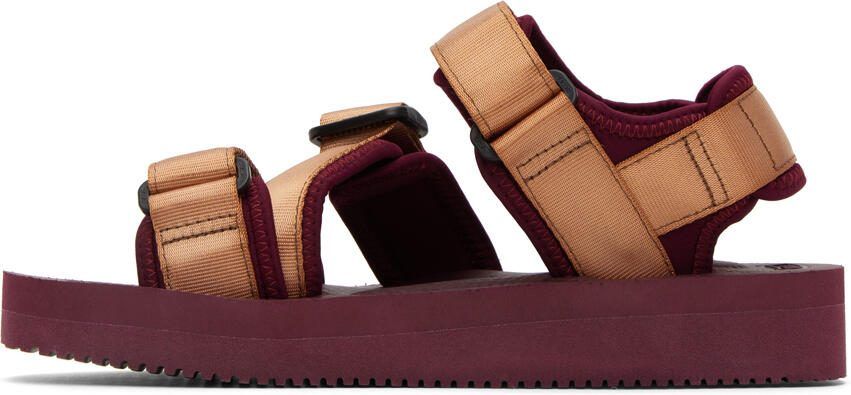 Suicoke Brown  Burgundy KISEE-V Sandals - Picture 3