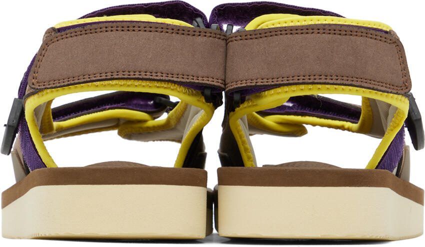 Suicoke Brown  Purple WAS-Cab Sandals