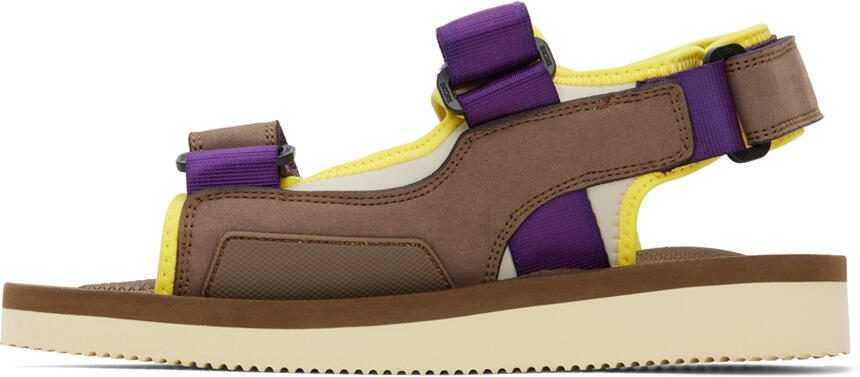 Suicoke Brown  Purple WAS-Cab Sandals - Picture 3