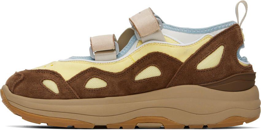 Suicoke Brown  Yellow AKK-ab Sneakers - Picture 3