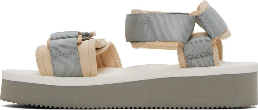 Suicoke Gray  White CEL-PO Sandals - Picture 3
