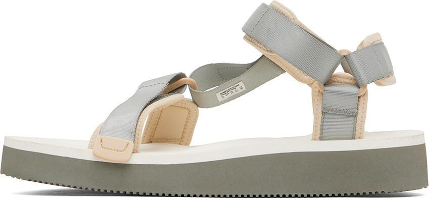 Suicoke Gray  White DEPA-2PO Sandals - Picture 6
