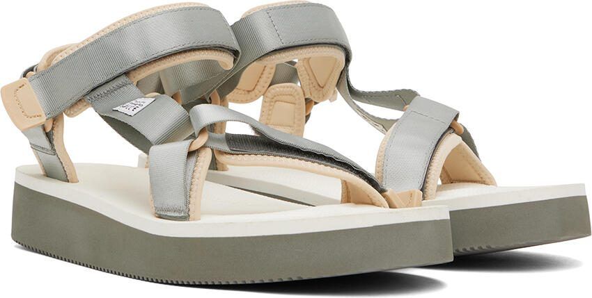 Suicoke Gray  White DEPA-2PO Sandals - Picture 5