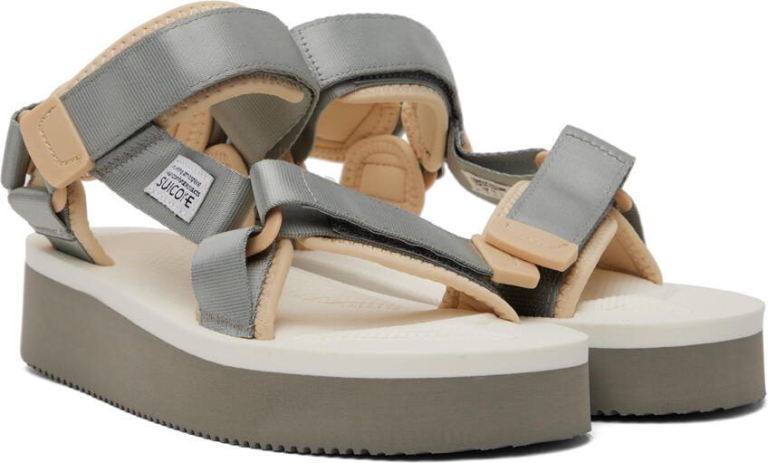 Suicoke Gray  White DEPA-2PO Sandals - Picture 2