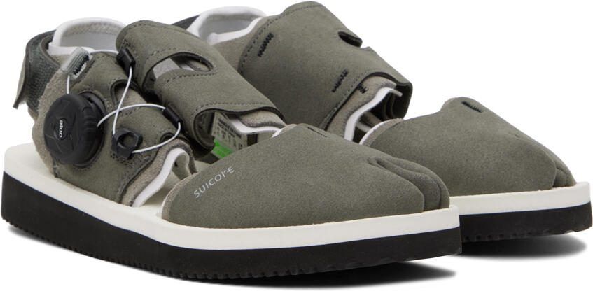 Suicoke Gray  White HAKU-ab Sandals - Picture 2