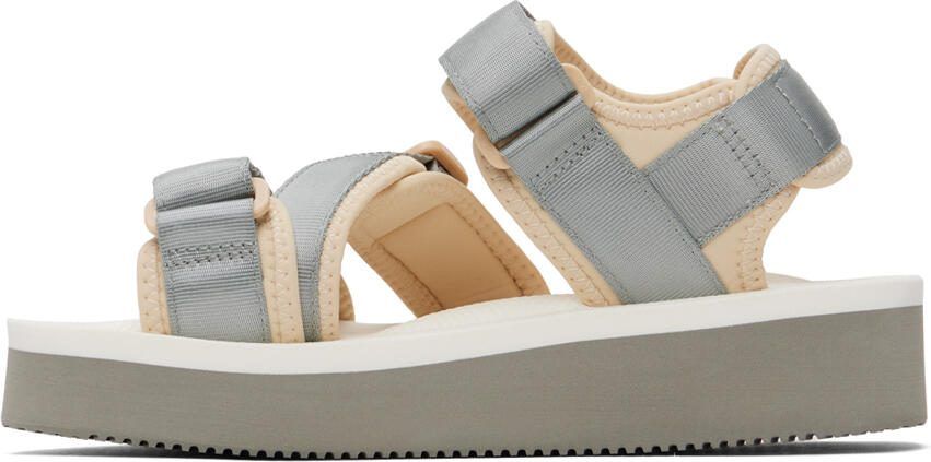 Suicoke Gray  White KISEE-PO Sandals - Picture 3