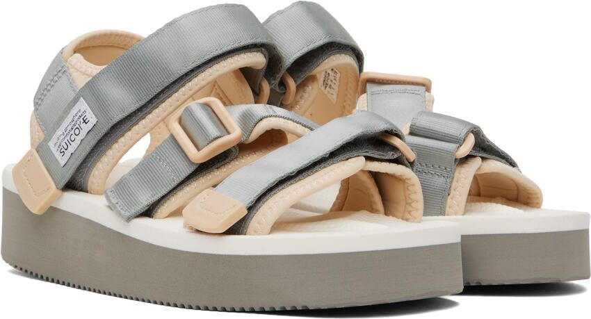 Suicoke Gray  White KISEE-PO Sandals - Picture 2