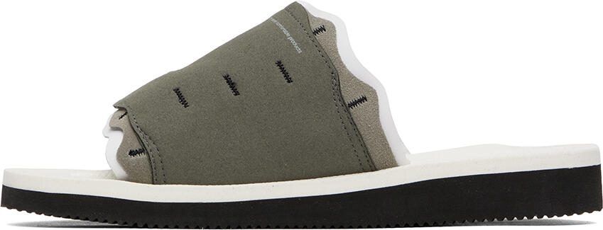 Suicoke Gray  White LETA-ab Sandals - Picture 3