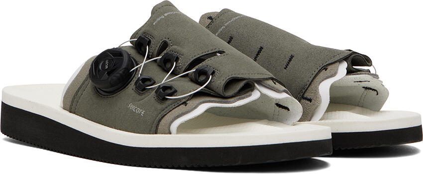 Suicoke Gray  White LETA-ab Sandals
