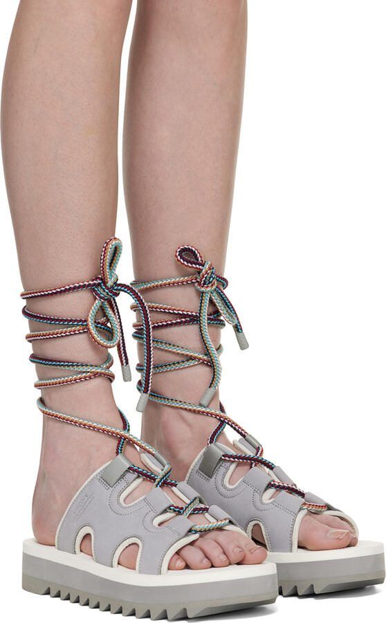 Suicoke Gray  White RAY-ab Sandals - Picture 2