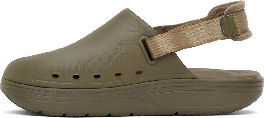 Suicoke Green CAPPO Slippers - Picture 3