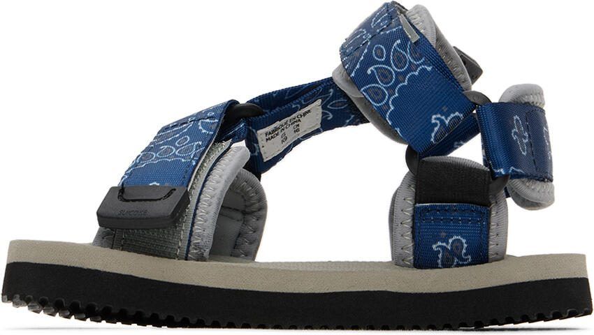 Suicoke Kids Gray  Navy DEPA-2 Sandals